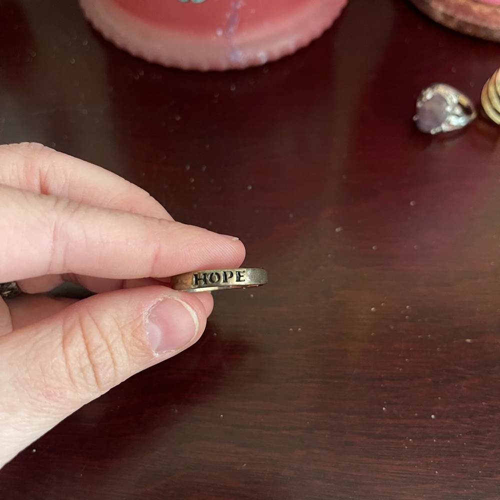 Silver 'Hope' Ring